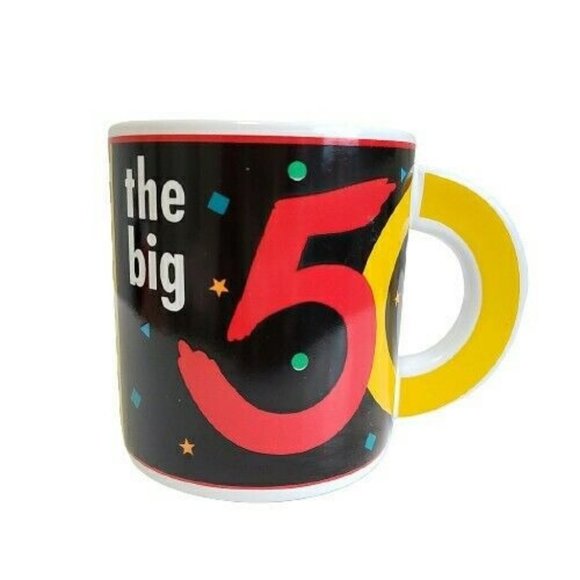 Papel Oh No The Big 50 Cup Mug 3.5 in Birthday Party - Picture 1 of 6